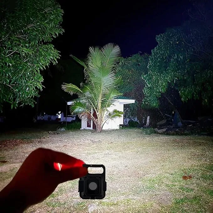 10 Pack COB Mini LED Flashlight Keychain Light, Multifunctional Portable Bright Small EDC Rechargeable LED Flash Light, USB Charging Work Lights for Camping, Outdoor, Fishing, Emergencies