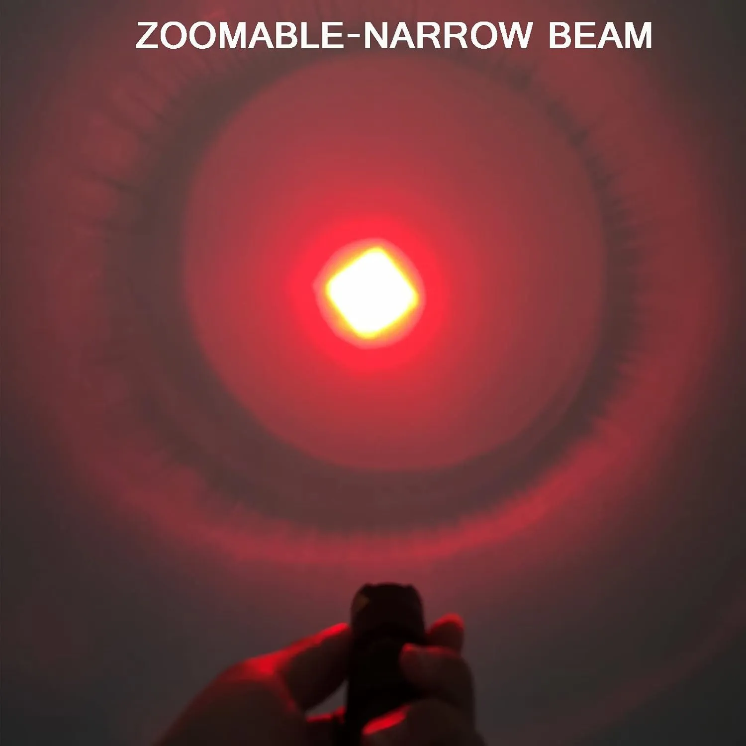 10 Pack Red Light Flashlight Single Mode Red Light Torch with Clip Zoomable Red Flashlight for Hunting Astronomy Aviation Night Observation