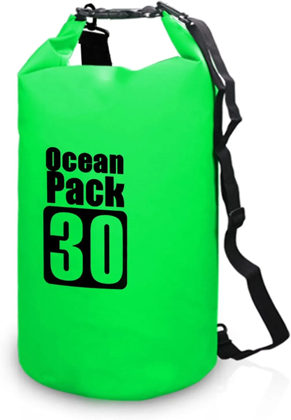 10L / 15L / 20L / 30L Outdoor proof Dry Backpack Floating Bag Roll Sack for Kayaking Rafting Boating River Trekking, Green