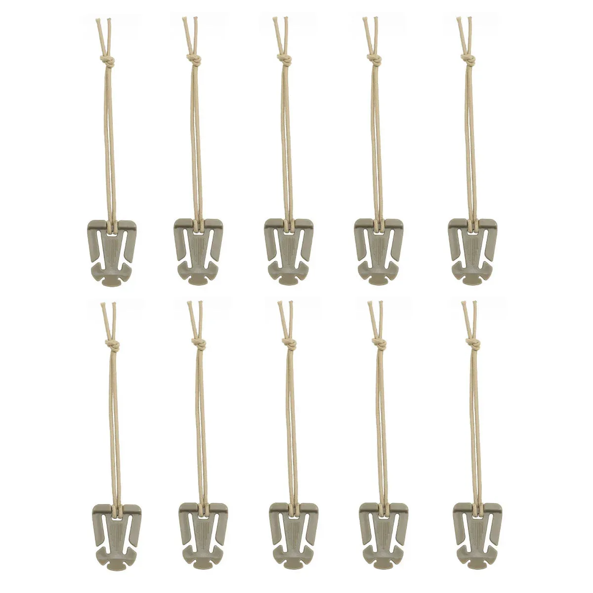 10PCS Molle Attachment Clips – Molle Web Dominators Elastic Strap Tactical Gear