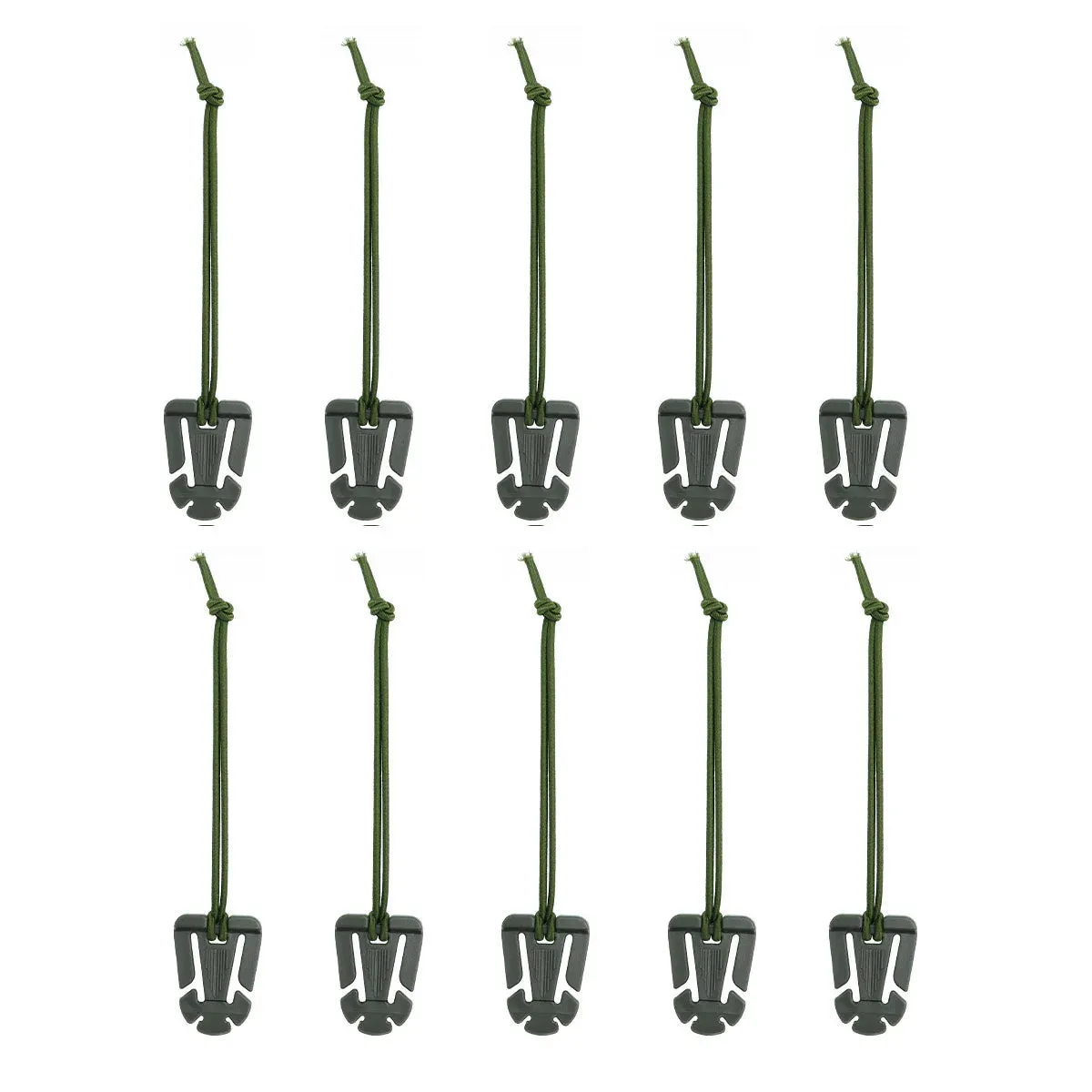 10PCS Molle Attachment Clips – Molle Web Dominators Elastic Strap Tactical Gear