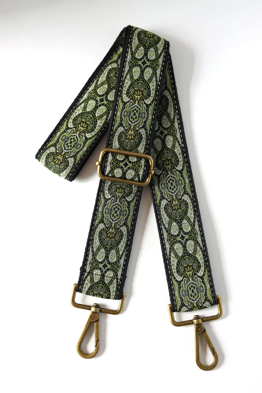 1.5"Crossbody Bag Strap With Ornate Pattern