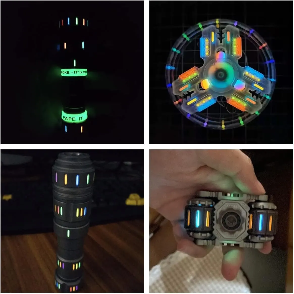 16pcs Glass Luminous Tube, 1.5 * 6mm Luminous Vial Glow rods Made of Rare Earth Materials, EDC Players, for DIY Various EDC Accessories and Decoration.