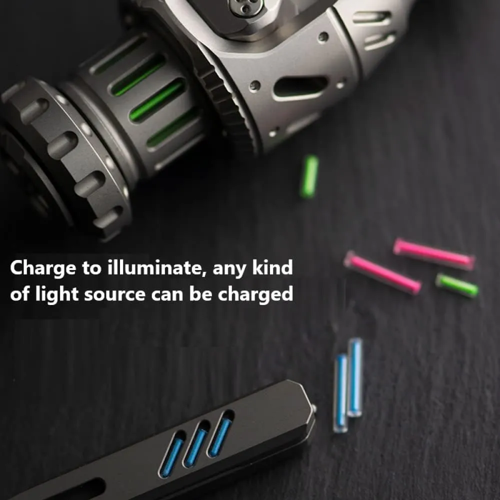 16pcs Glass Luminous Tube, 1.5 * 6mm Luminous Vial Glow rods Made of Rare Earth Materials, EDC Players, for DIY Various EDC Accessories and Decoration.