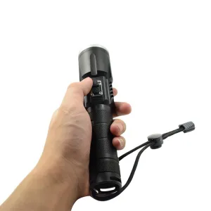 18650 LED Flashlight Hunting Fishing Torch T6   COB Lamp USB Rechargeable Waterproof Flash Light With 18650 Battery   Charger