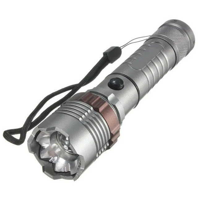 20000LM Tactical T6 LED 5Modes Zoomable Flashlight Torch 18650 Charger Waterproof Elfeland 7 Modes Red / Blue Army Green 35NE7