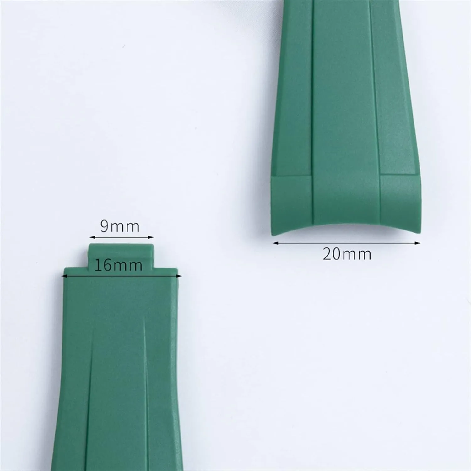 20mm rubber strap with adjustable folding buckle Rolex Submariner strap bracelet