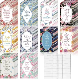 30 Pcs Bible Spanish Notebooks Gifts Bulk Mother's Day Bible Verse Notebooks Christian Journals Religious Prayer Scripture Inspirational Notepads Spanish Christian Religious Gifts
