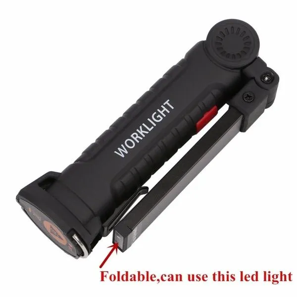 360° Rotation Inspection Lamp LED   COB Flexible Cordless Rechargeable Work Light