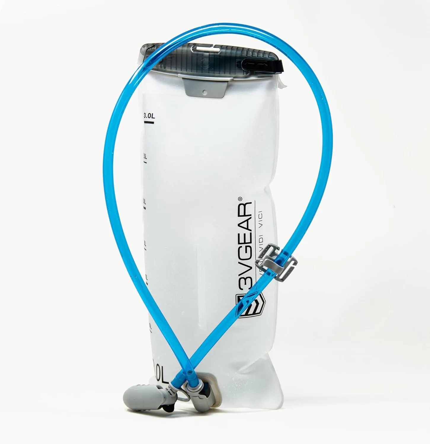 3VGEAR Top Fill Hydro-Tanker Water Bladder - 3L Hydration Bladder, Taste-Free - Quick Connect System and Durable Abrasion-Resistant Design with Leakproof Bite Valve - 3 Liters