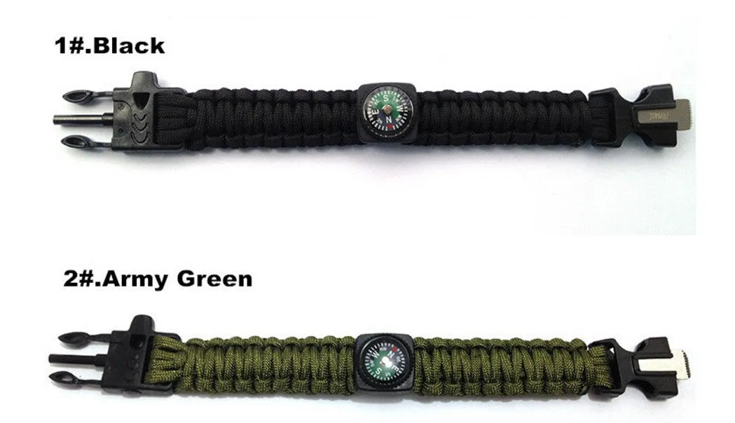 5 in 1 Camping Fire Starter Paracord