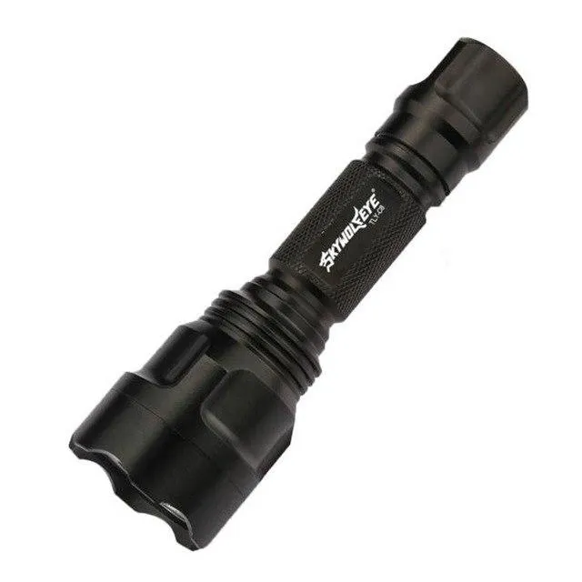 5000 Lumens T6 LED Tactical Flashlight Torch Rechargeable Zoomable Flashlight   Charger  1x18650 Battery Bicycle Light 40OT17