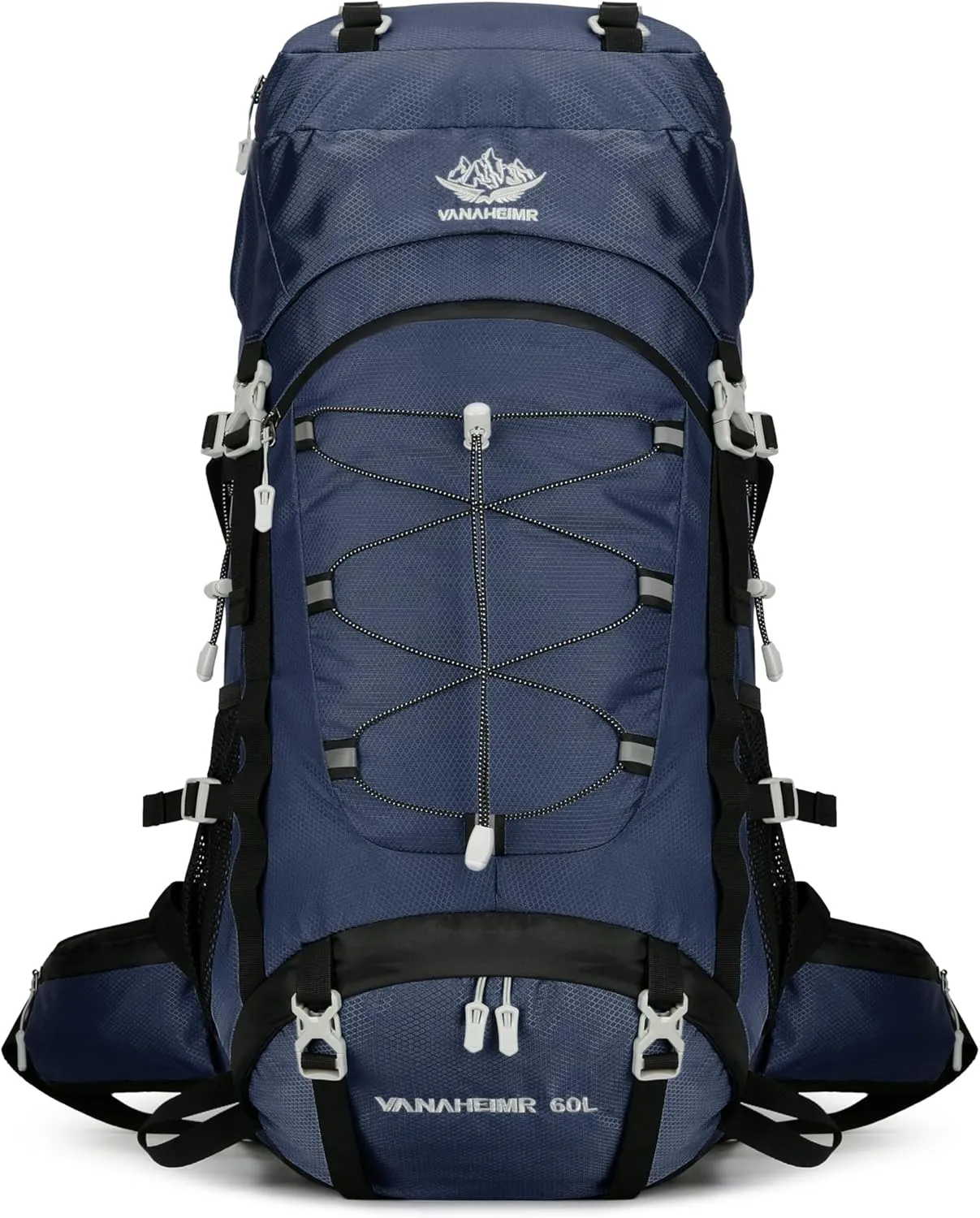 60L Travel Hiking Camping Backpack with Rain Cover, Backpack Water Resistant,Climbing Backpack for Men Women