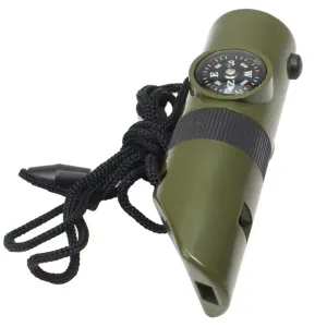 7-in-1 Survival Whistle OD Green
