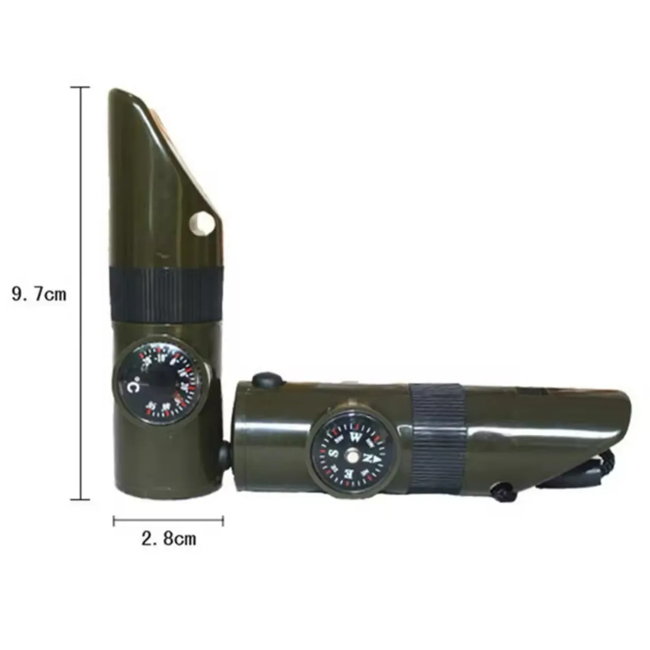 7-in-1 Survival Whistle OD Green