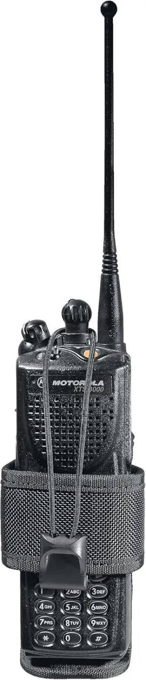 7323 Adjustable Black Radio Pouch
