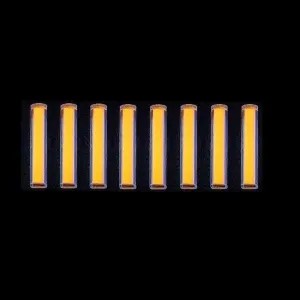 8pcs Glass Luminous Tube, 2 * 6mm Luminous Vial Glow rods Made of Rare Earth Materials, EDC Players, for DIY Various EDC Accessories and Decoration.