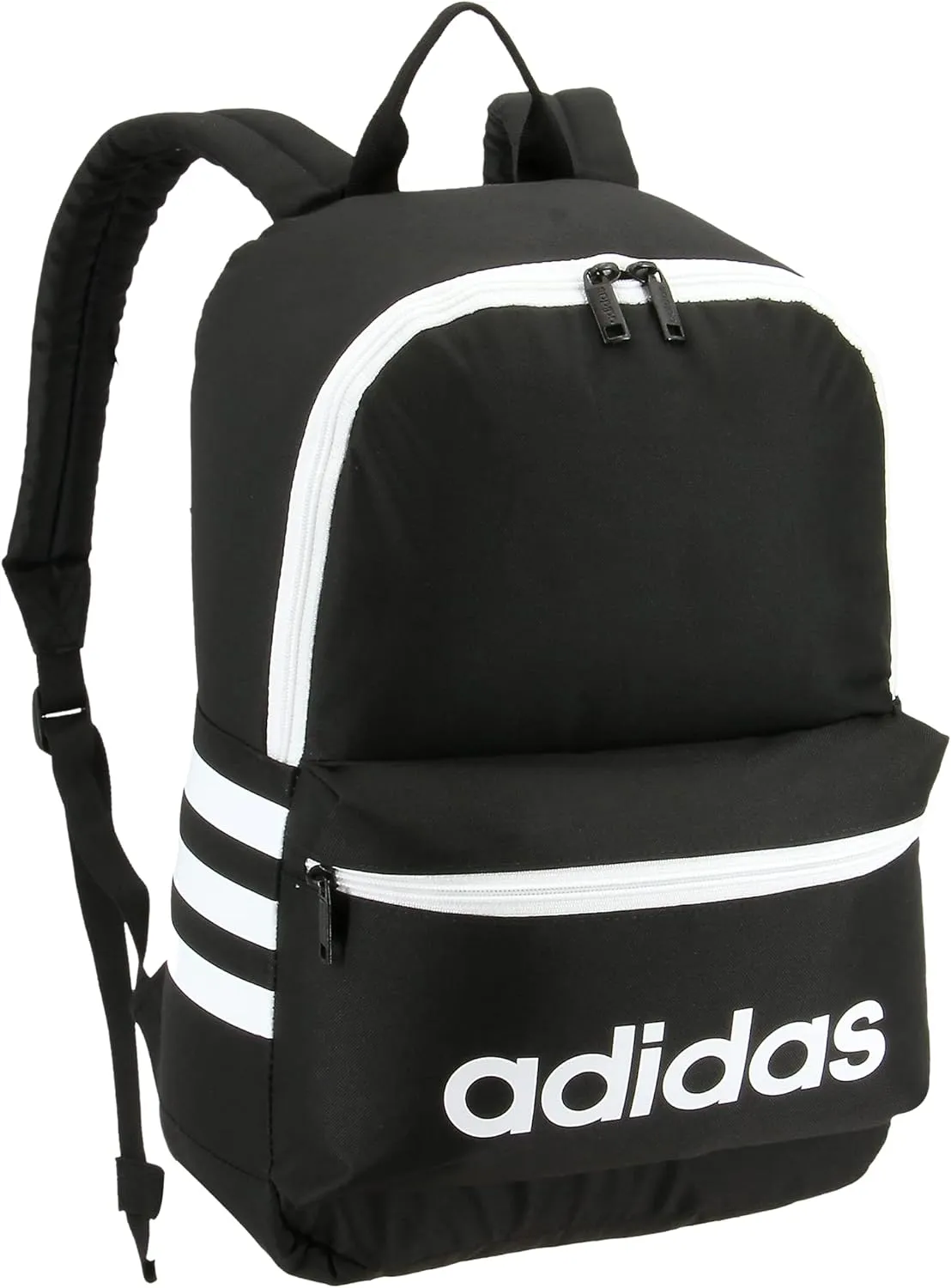 adidas Classic 3S Backpack for Boys and Girls, Black/White, One Size