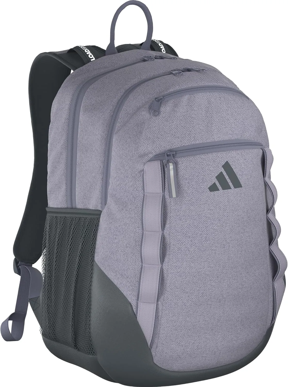adidas Excelerator Backpack with Laptop Sleeve, Sport Bag for Men and Women, Twill Silver Dawn/Silver Dawn Grey, One Size