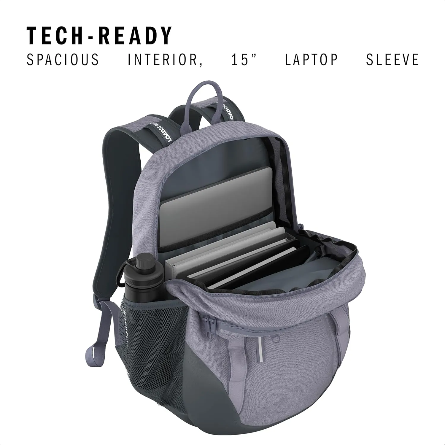 adidas Excelerator Backpack with Laptop Sleeve, Sport Bag for Men and Women, Twill Silver Dawn/Silver Dawn Grey, One Size