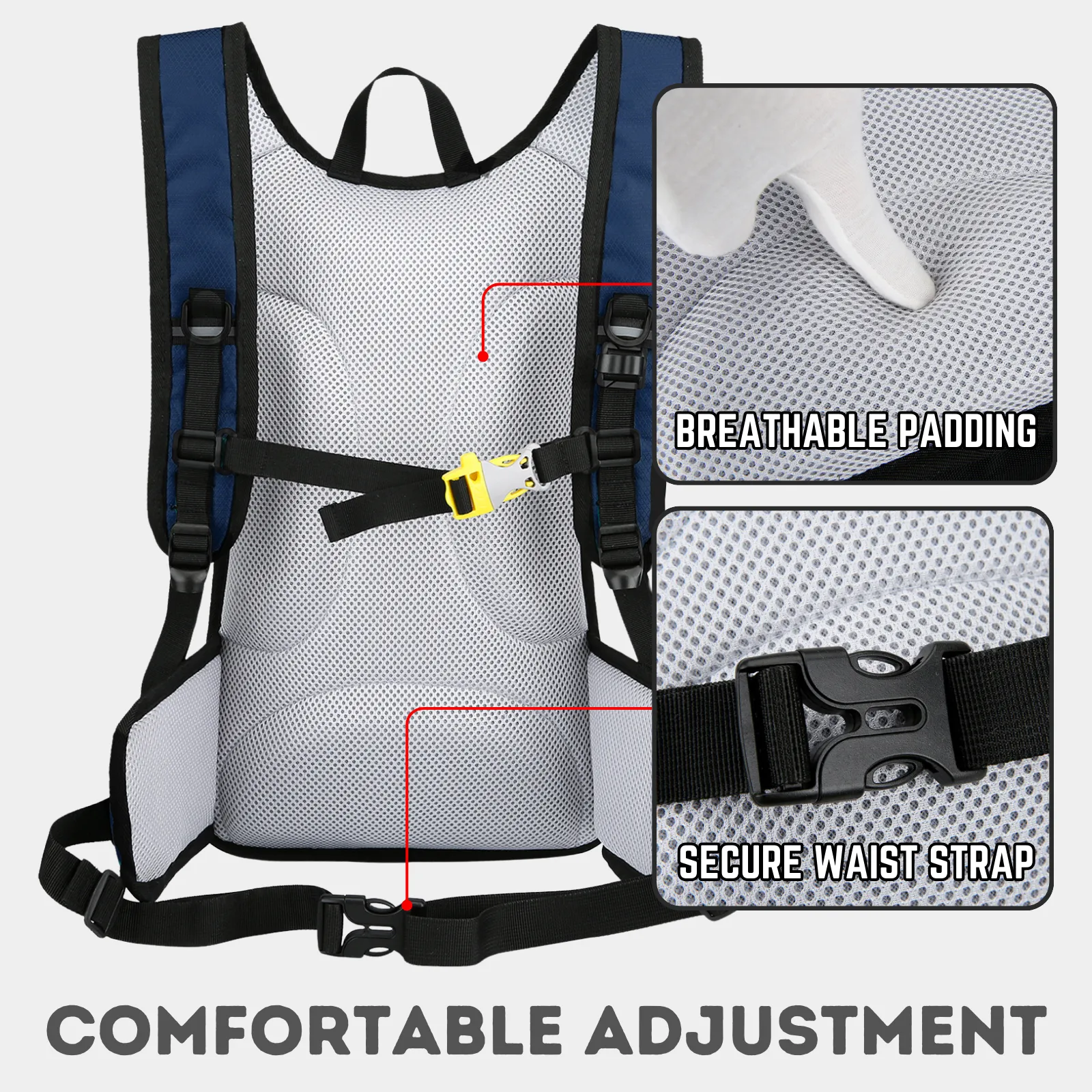 Adventure Hiking Backpack with 2L Hydration Bladder