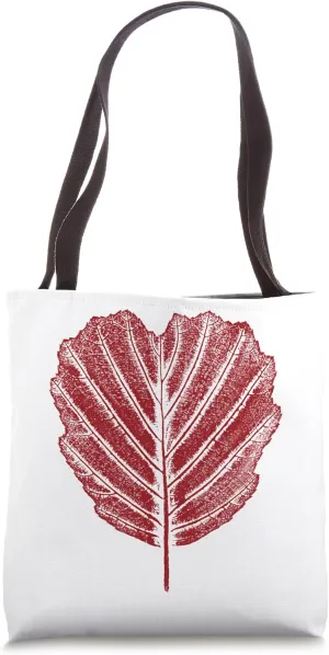 Alder Leaf - Autum Botanical- Nature & Forest - Tree Graphic Tote Bag