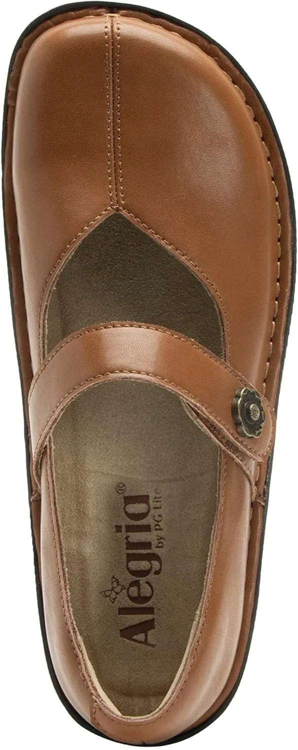 Alegria Women's Faye Leather Adjustable Strap Mary Jane Comfort Shoes