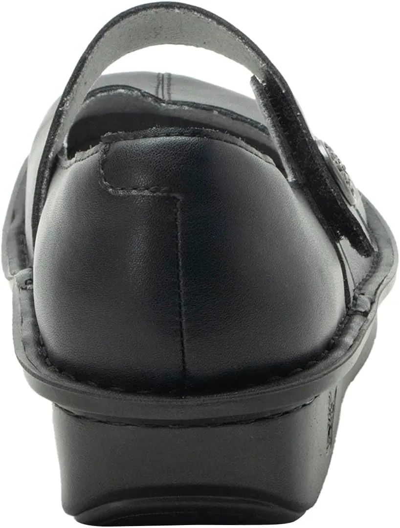 Alegria Women's Faye Leather Adjustable Strap Mary Jane Comfort Shoes