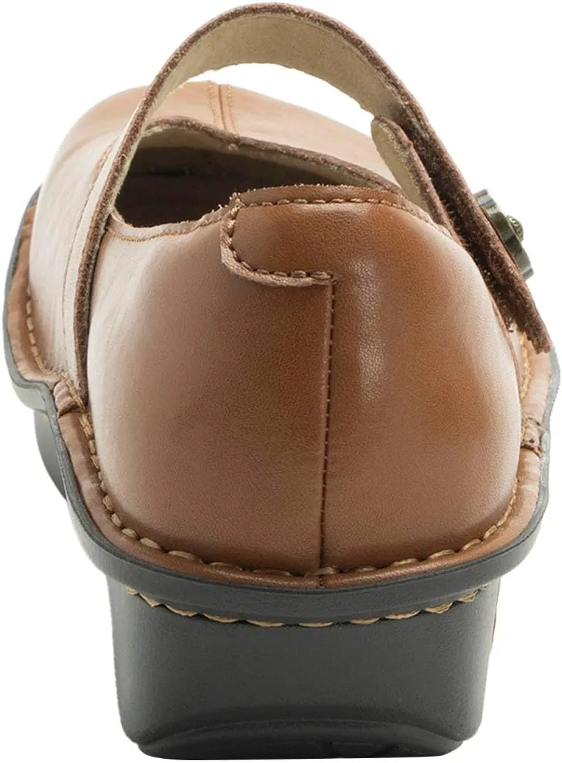 Alegria Women's Faye Leather Adjustable Strap Mary Jane Comfort Shoes