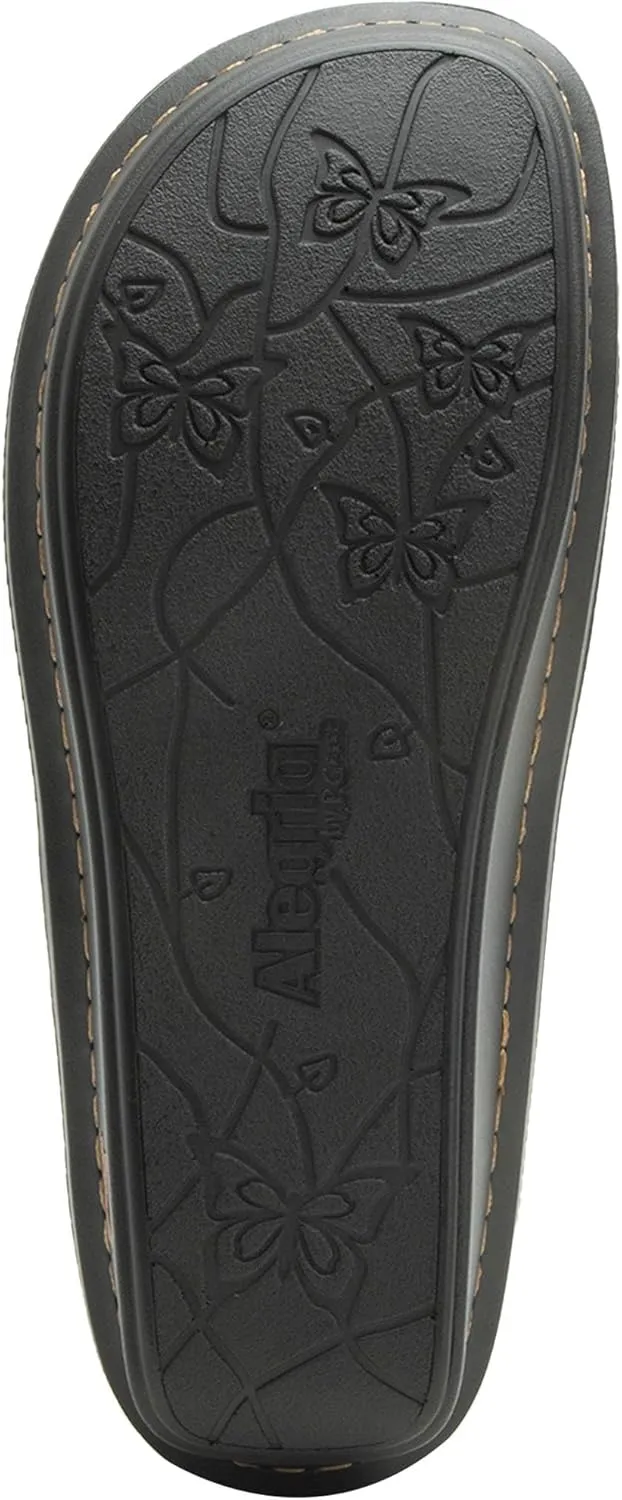 Alegria Women's Faye Leather Adjustable Strap Mary Jane Comfort Shoes