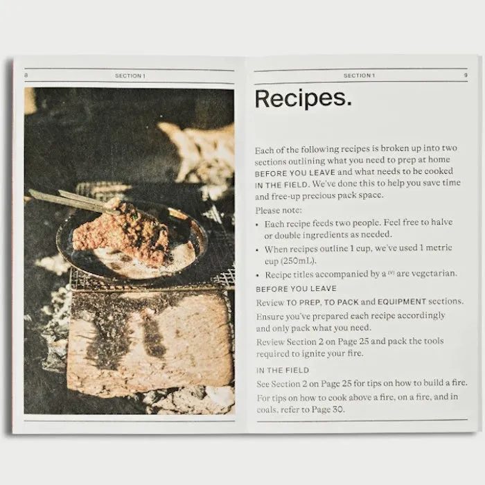 Alton Goods Pocket Campfire Cooking Guide