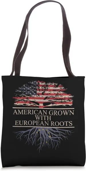 American grown european roots Tote Bag