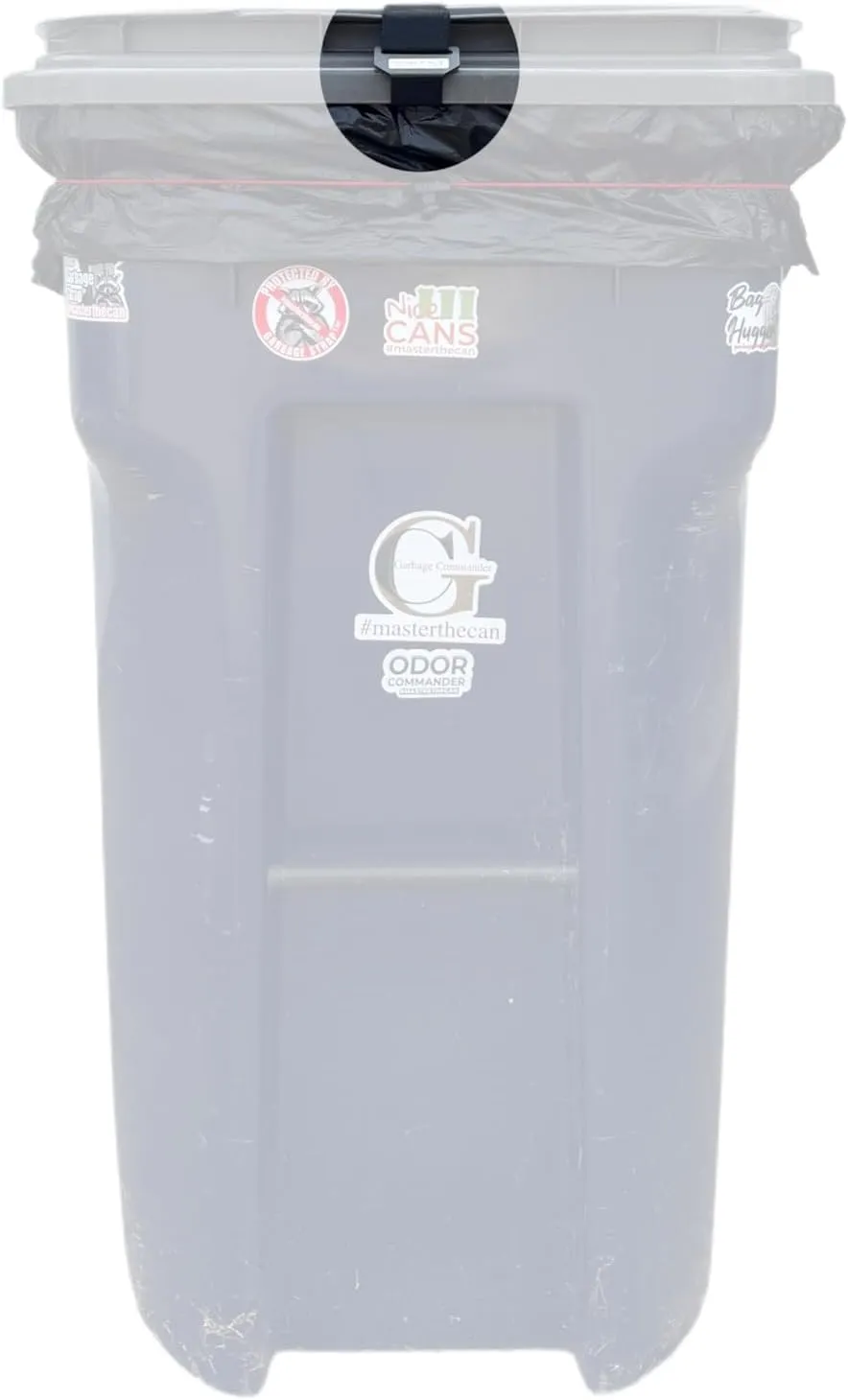 American-Made Premium Garbage Strap, Adjustable Garbage Can Security Strap, Heavy Duty Material, Black - Bt Garbaeg Commander