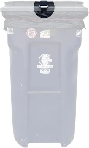 American-Made Premium Garbage Strap, Adjustable Garbage Can Security Strap, Heavy Duty Material, Black - Bt Garbaeg Commander