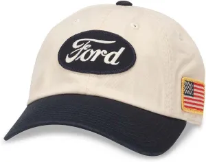 AMERICAN NEEDLE Ford Motors Patch Unisex Adjustable Buckle Strap Baseball Hat