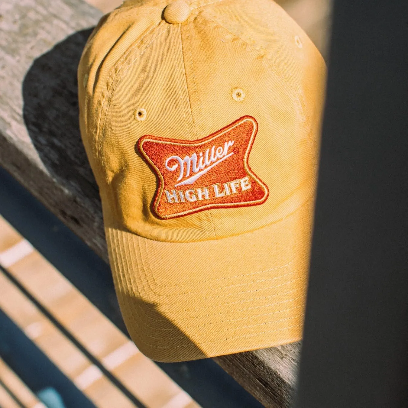 AMERICAN NEEDLE Miller High Life Beer Patch Unisex Adjustable Buckle Strap Baseball Hat