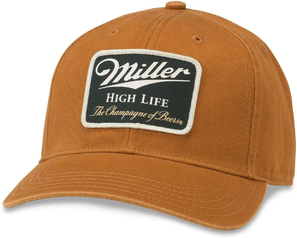 AMERICAN NEEDLE Miller High Life Beer Patch Unisex Adjustable Buckle Strap Baseball Hat