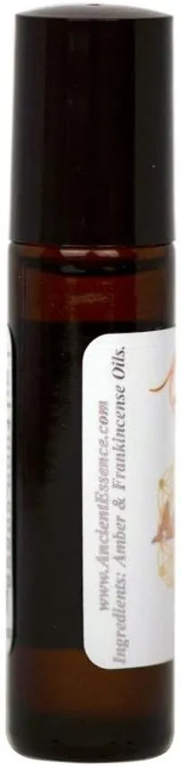 Ancient Essence Ananda Roll On Essential Oil Blissful Blend of Amber & Frankincense Creates Light & Mild Aroma Soothing Aromatherapy Calm & Relaxing (1/3 FL OZ)