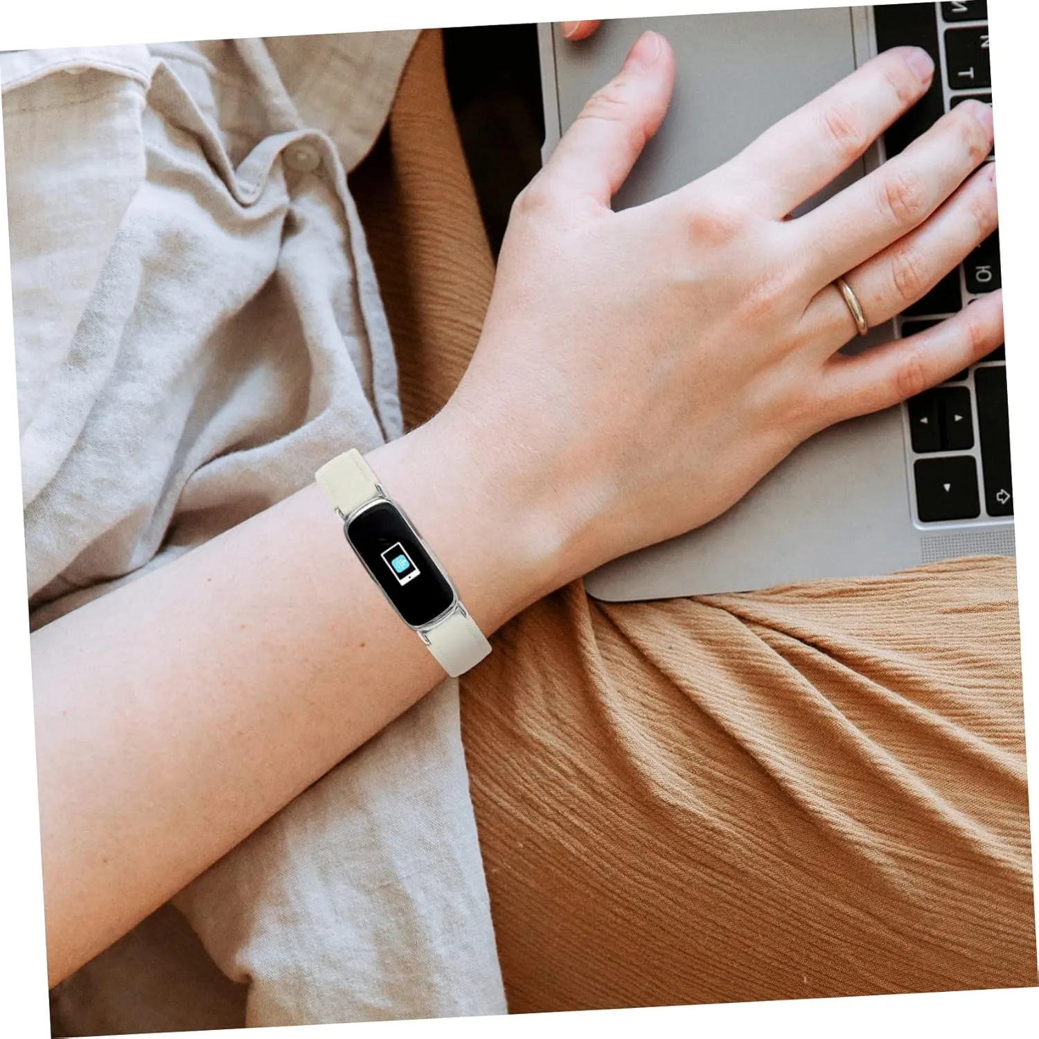 Angoily 2pcs Pebbled Leather Strap Watch Supplies Watch Strap Decorative Supple Ladies Watches Leather Wristlet
