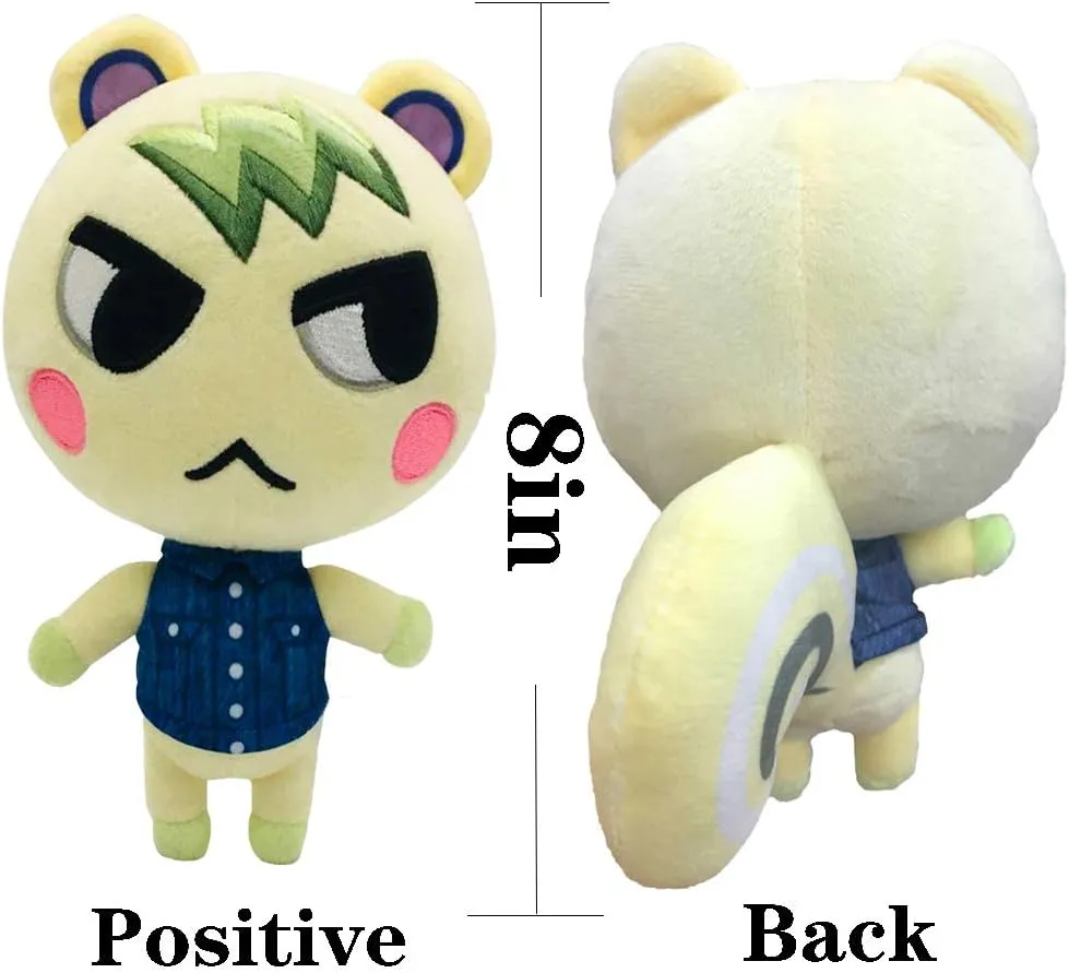 Animal Crossing New Leaf Plush Toy Suitable for Collection, Animal Crossing: New Horizons Stuffed Doll Toy for Boy Girl Christmas Halloween Birthday Gift, 8“ (Marshal)