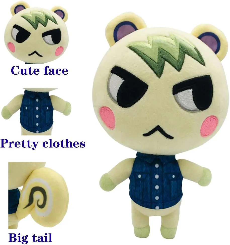 Animal Crossing New Leaf Plush Toy Suitable for Collection, Animal Crossing: New Horizons Stuffed Doll Toy for Boy Girl Christmas Halloween Birthday Gift, 8“ (Marshal)