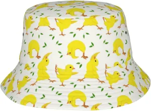 Animal Cute Chicken Bucket Hats Outdoor Summer Fashion Fisherman Hats Beach Mens Womens Teens Sun Hats for Travel