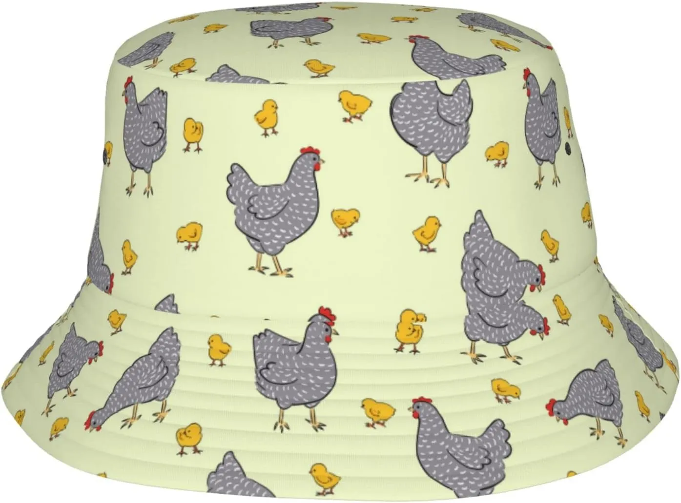 Animal Cute Chicken Bucket Hats Outdoor Summer Fashion Fisherman Hats Beach Mens Womens Teens Sun Hats for Travel