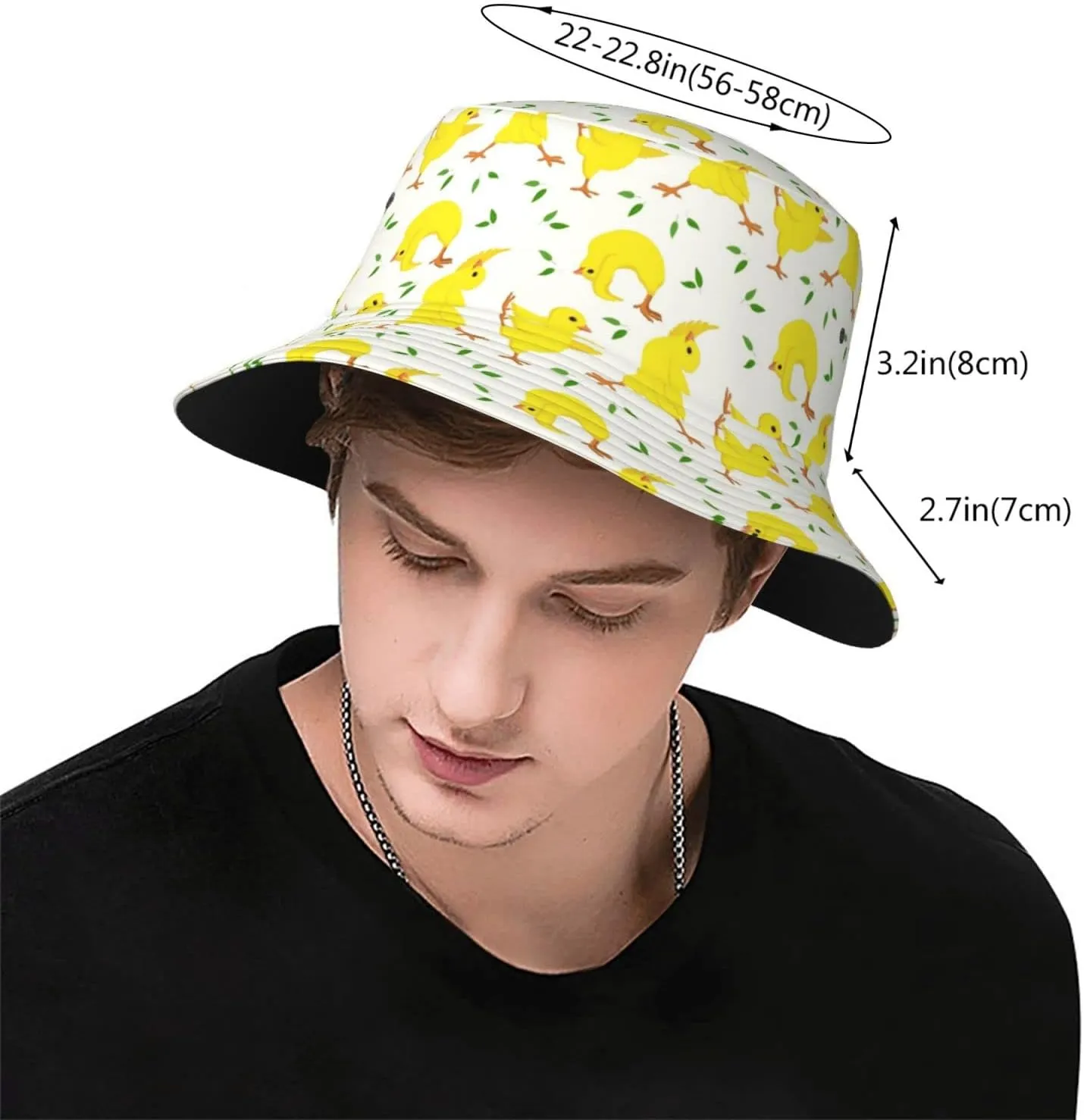 Animal Cute Chicken Bucket Hats Outdoor Summer Fashion Fisherman Hats Beach Mens Womens Teens Sun Hats for Travel