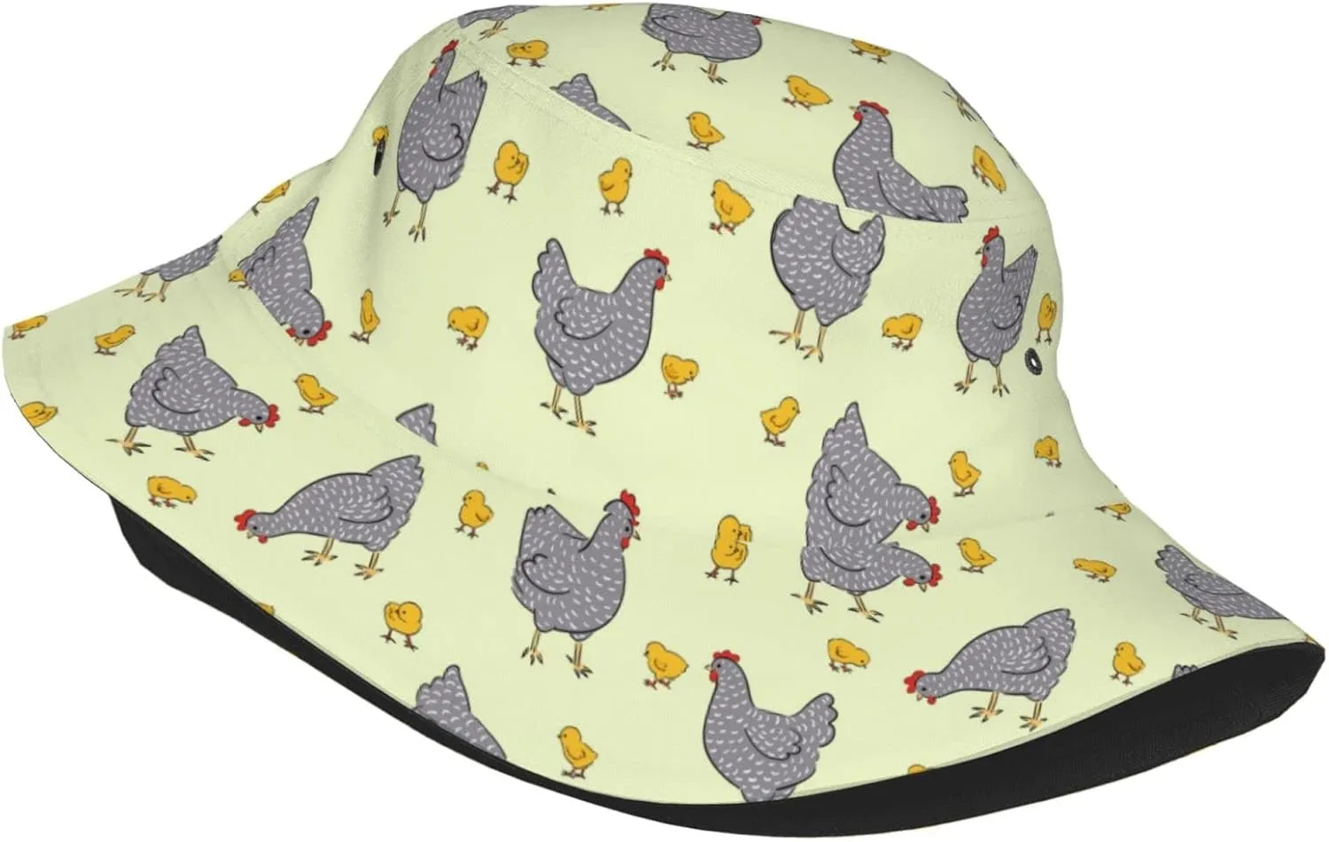 Animal Cute Chicken Bucket Hats Outdoor Summer Fashion Fisherman Hats Beach Mens Womens Teens Sun Hats for Travel