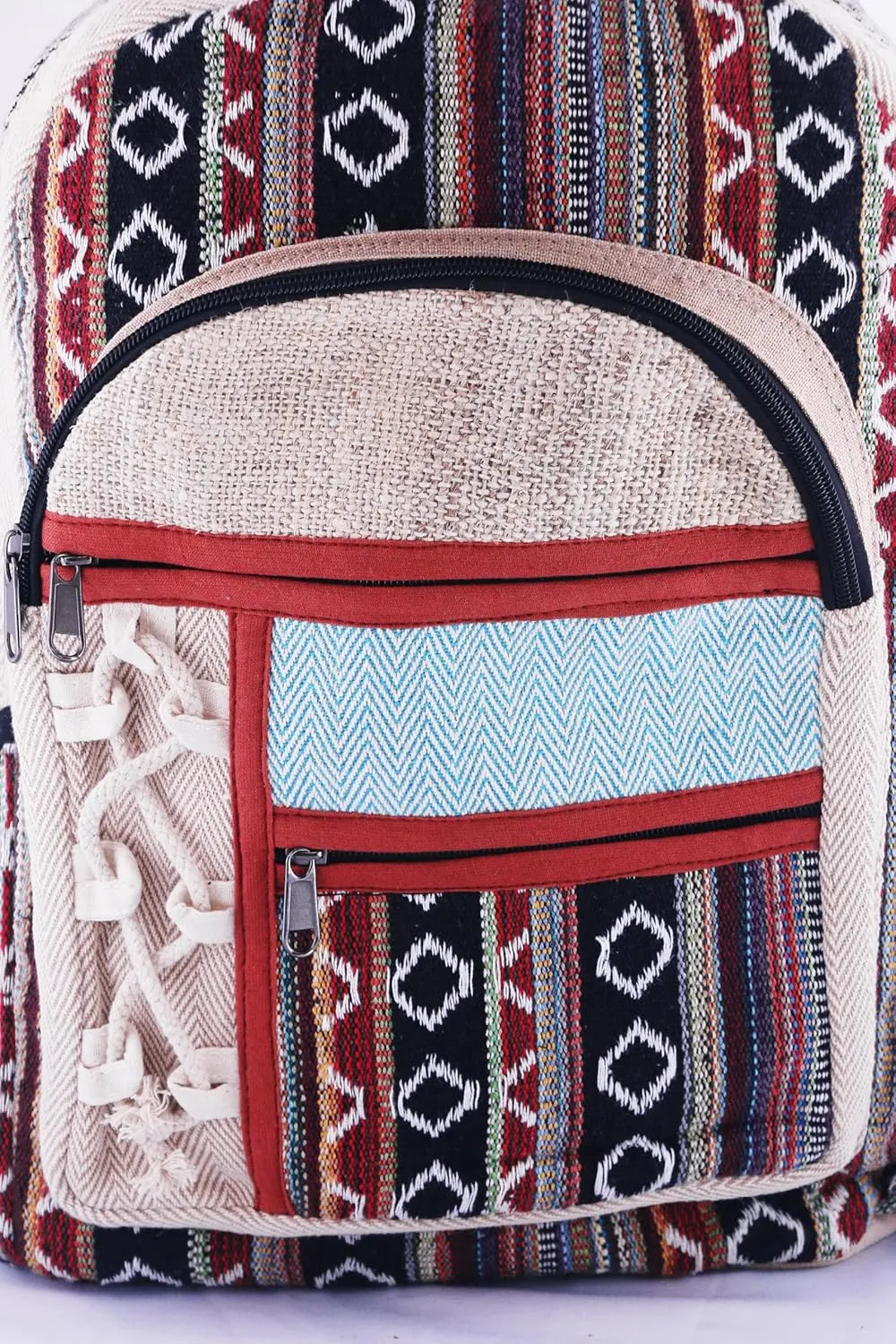 Anitya Hemp Backpack, Multi-Functional Pockets, Eco-Friendly, Unisex, Hiking Daypack, Durable Rucksack (AHLB09)
