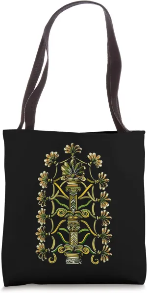Anunnaki Aliens Tree Of Life Ancient Symbol Sacred Geometry Tote Bag