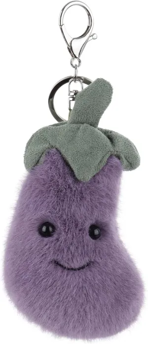 Apricot Lamb Cute Toys Plush Purple Eggplant Stuffed Vegetable Soft Keychain for Kids Bag, Purse, Backpack, Handbag (Purple Eggplant，4.3 Inches)