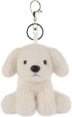 Apricot Lamb Plush Labrador Dog Puppy Stuffed Animal Soft Keychain for Kids Bag, Purse, Backpack, Handbag (4.7 Inches)