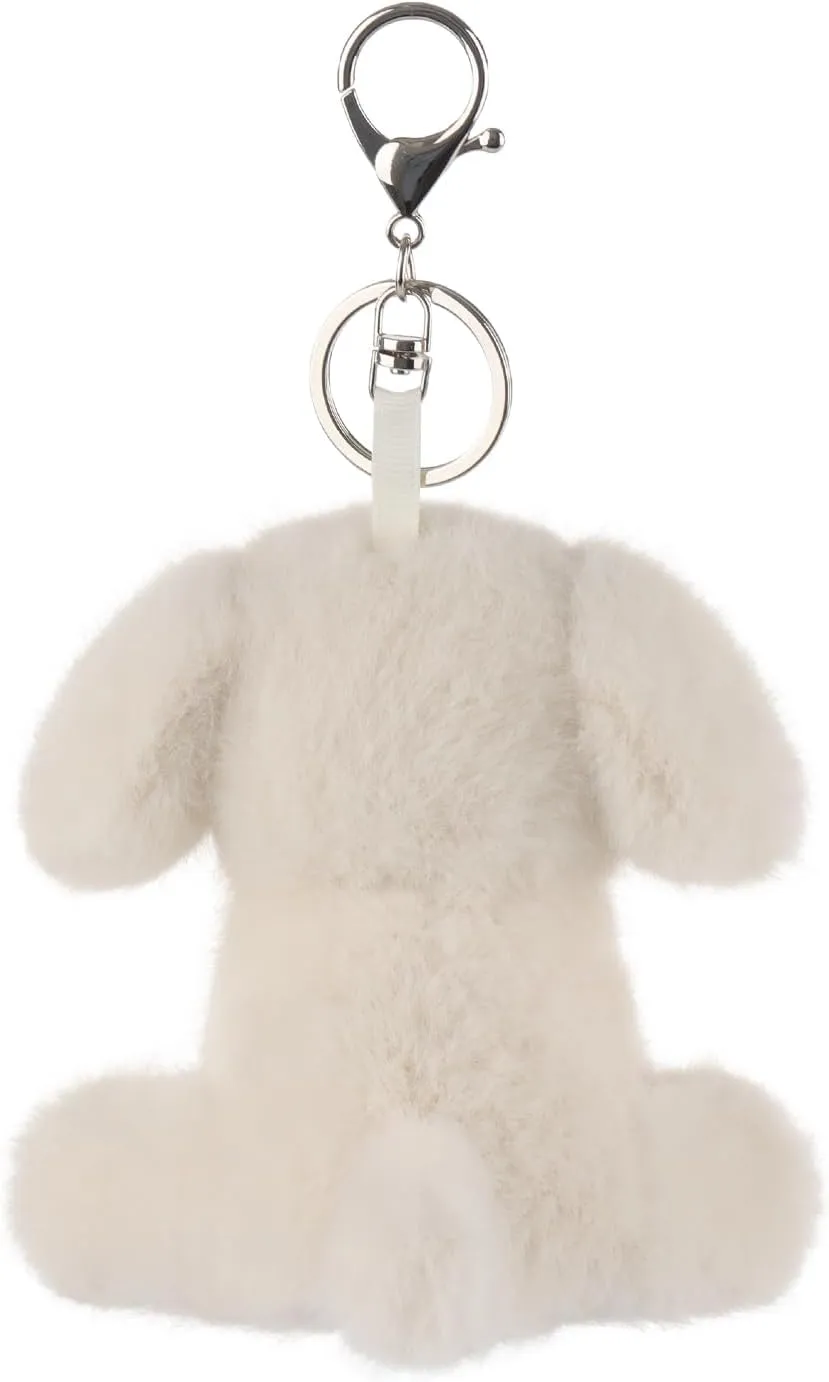 Apricot Lamb Plush Labrador Dog Puppy Stuffed Animal Soft Keychain for Kids Bag, Purse, Backpack, Handbag (4.7 Inches)